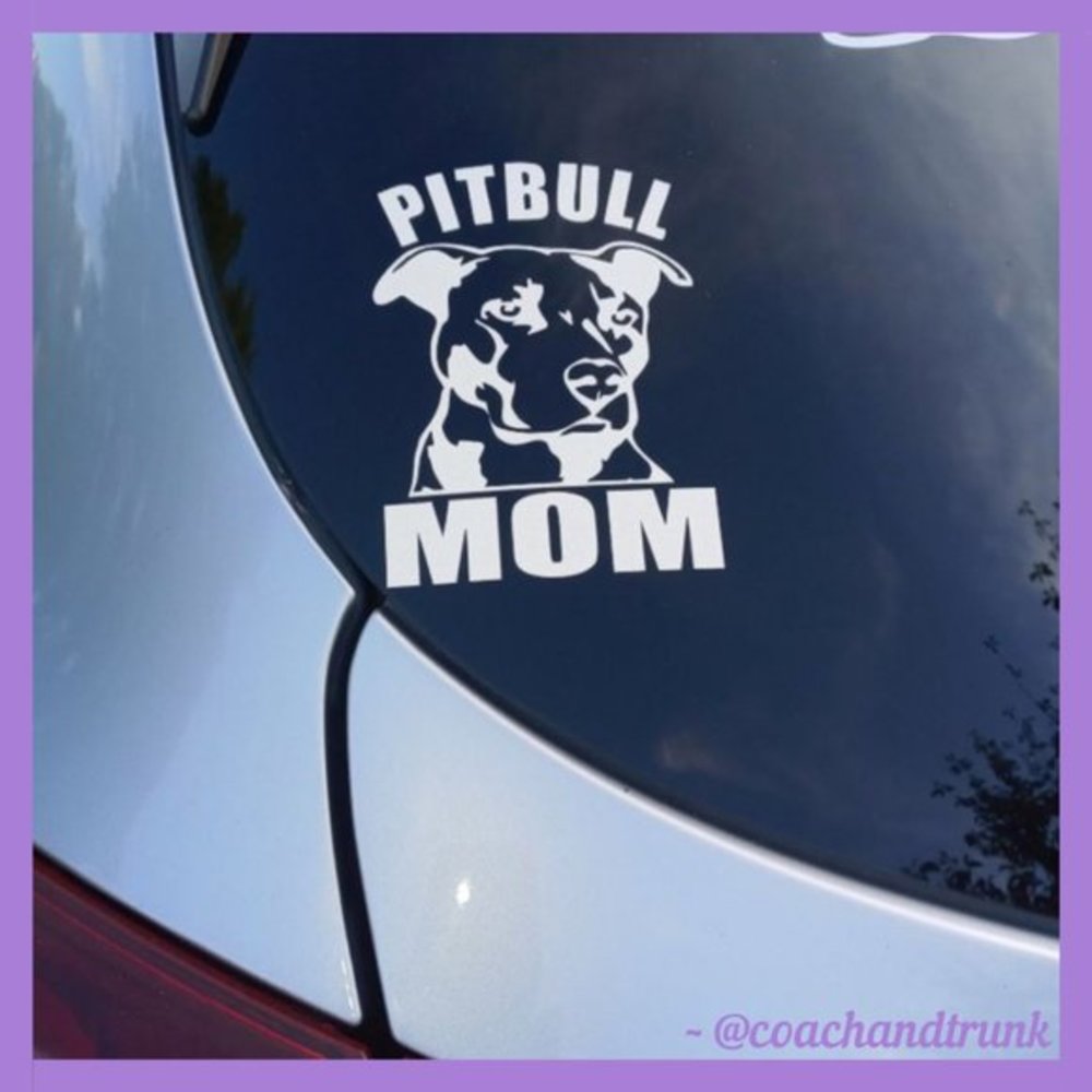 ๐ปSEE @MOZAICSUNFLOWER๐ปPitbull Mom Decal - Picture 2 of 5